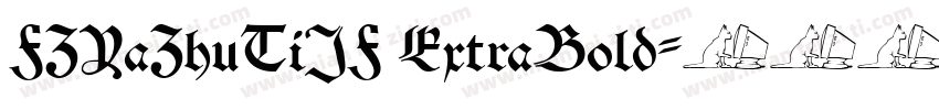 FZYaZhuTiJF ExtraBold字体转换